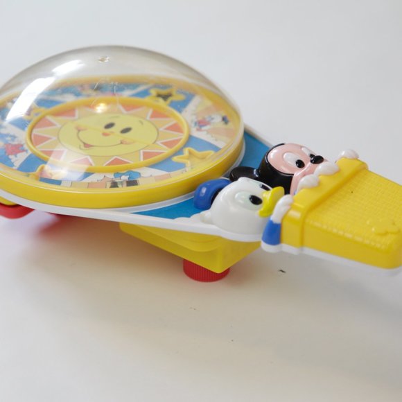 80s Vintage Disney Babies Mickey Musical Crib Toy - Picture 2 of 5